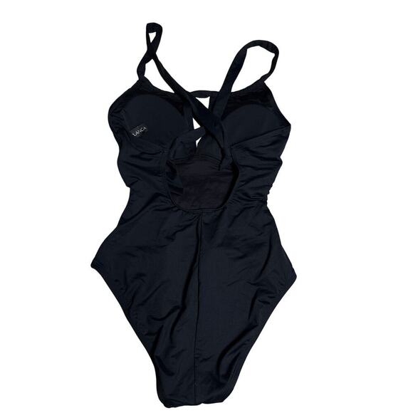 Women’s Sz 6 La Blanca One Piece Swimsuit Black RN52419 LB11IG27 NWOT $128 - Picture 4 of 8